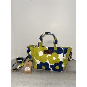 Maika Hana Mini Tote Crossbody Removal Shoulder Strap Bag Women Green Floral New
